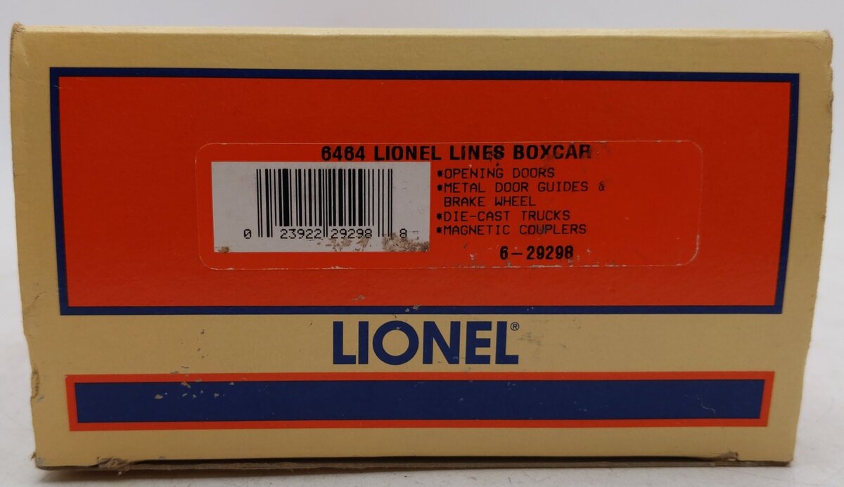 Lionel 6-29298 O Gauge Lionel Lines Boxcar #6464-2000 EX/Box
