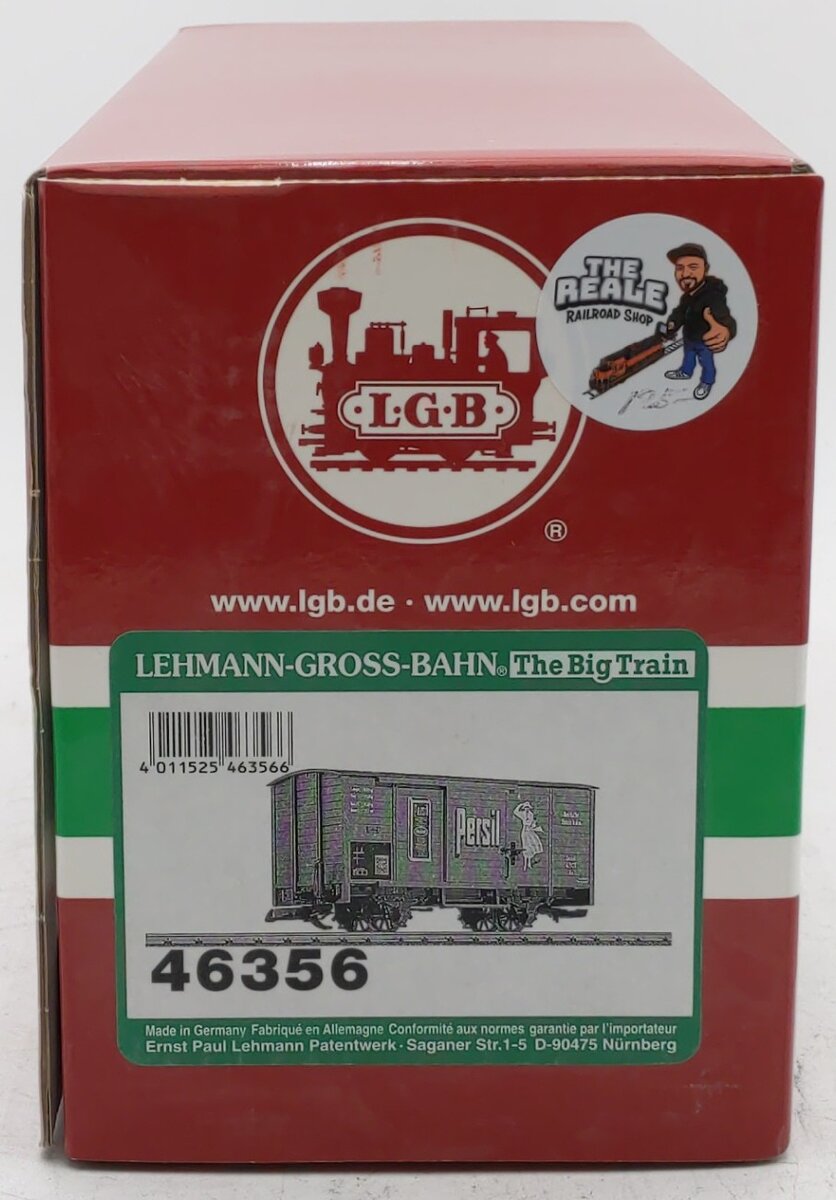 LGB 46356 G Scale Persil Boxcar (Metal Wheels) LN/Box