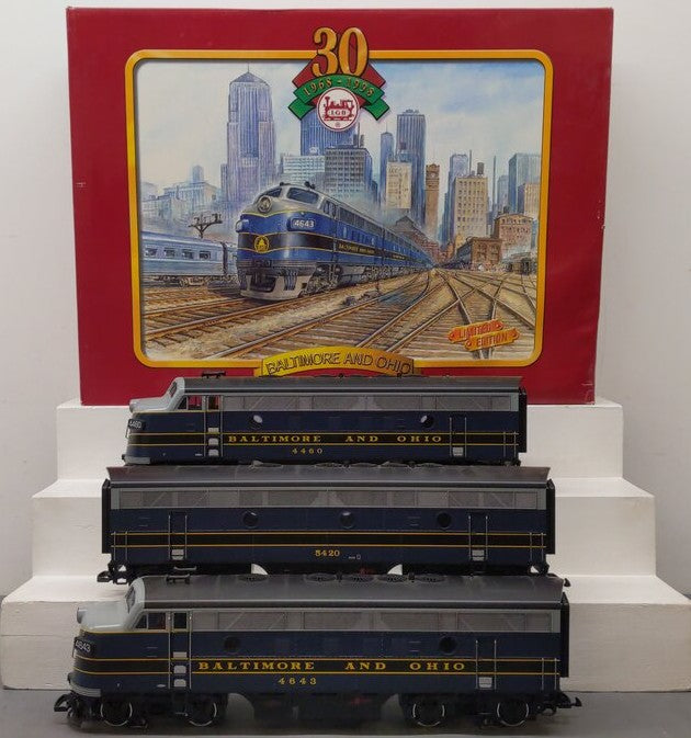 LGB ベスト LGB 70457 G Scale Baltimore & Ohio F-7 ABA Diesel Locomotive Set