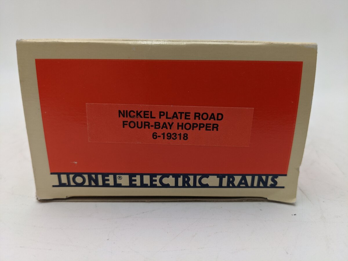 Lionel 6-19318 O Gauge Nickel Plate Road Quad Hopper w/ Coal Load EX/Box