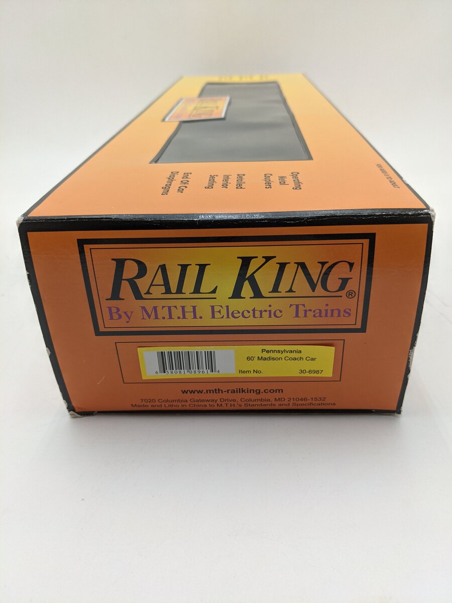 MTH 30-6987 O Pennsylvania Pasenger Car #1614 EX/Box