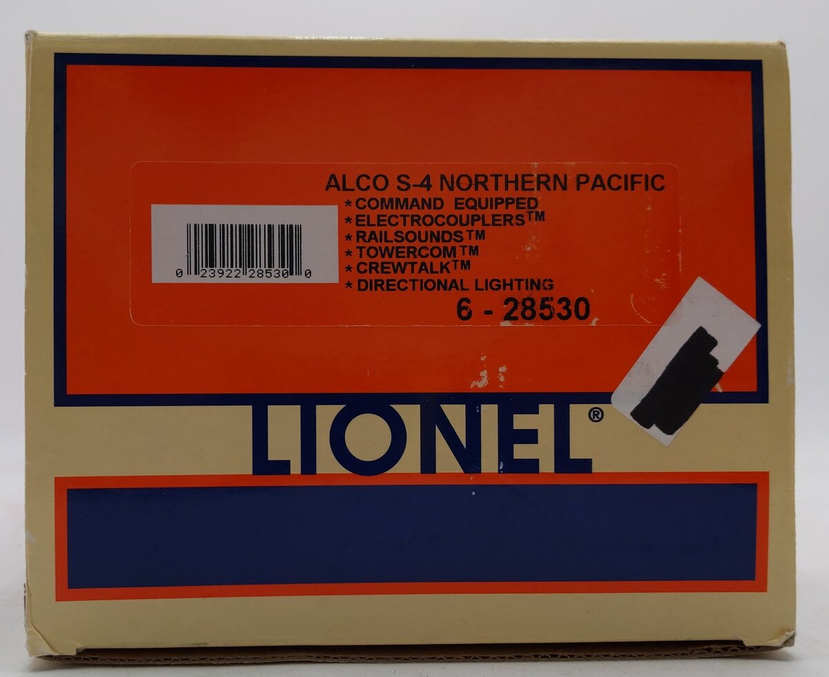 Lionel 6-28530 O Gauge Northern Pacific Alco S-4 Switcher Diesel #722 LN/Box