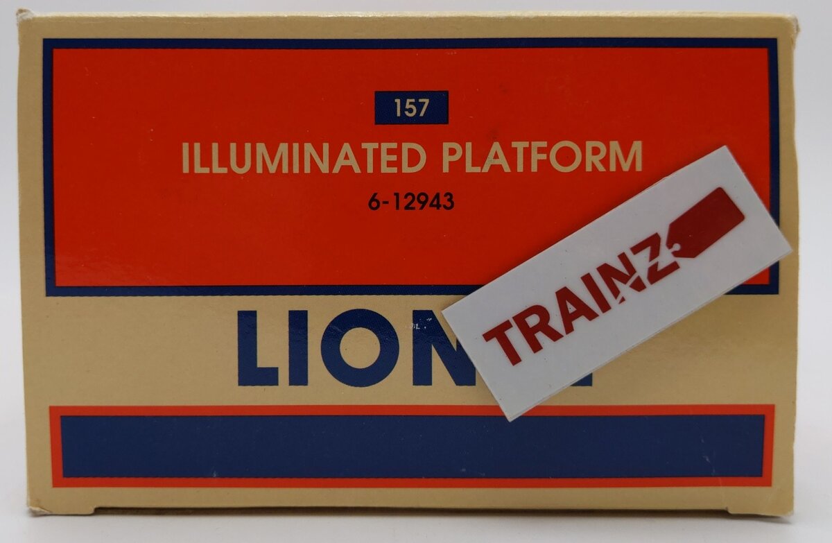 Lionel 6-12943 O Scale Illuminated Station Platform W/Lights Assembled EX/Box
