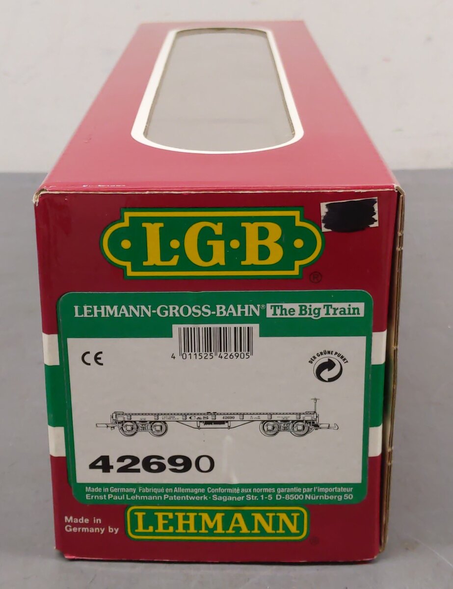 LGB 42690 Colorado and Southern Flatcar (Metal Wheels) VG/Box