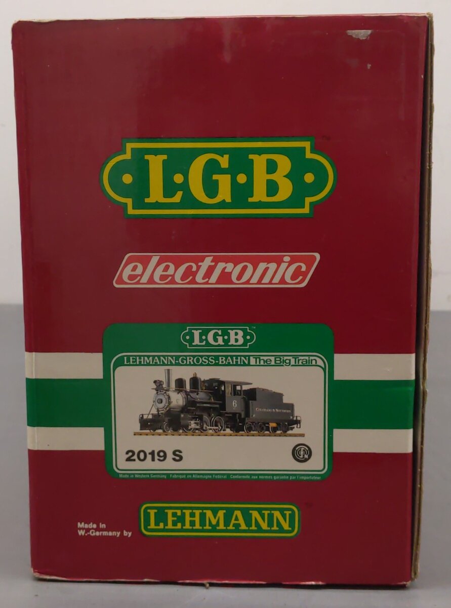 LGB 2019S G Scale Colorado & Southern Mogul Steam Locomotive & Tender #6 EX/Box