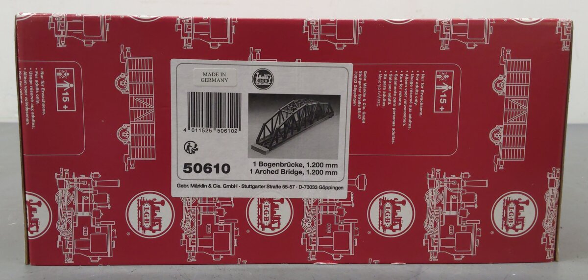 LGB 50610 G Scale Steel Truss Bridge EX/Box