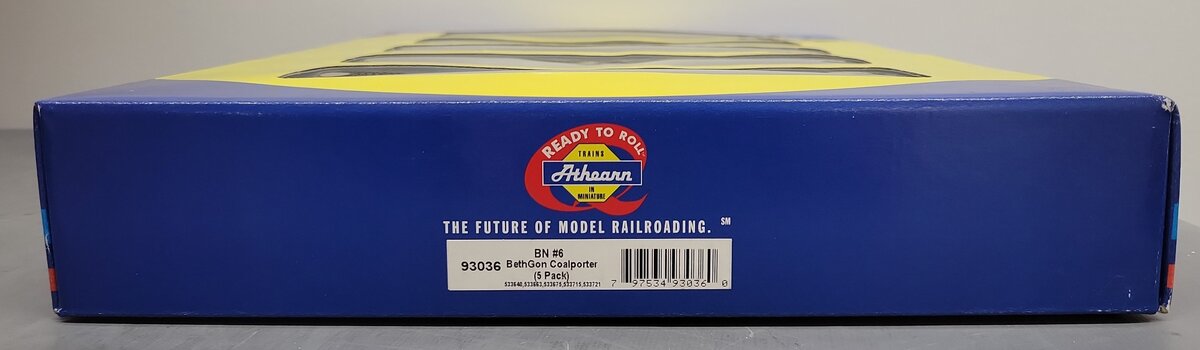 Athearn 93036 HO Scale BNSF BethGon Coalporter Hopper (Pack of 5) LN/Box