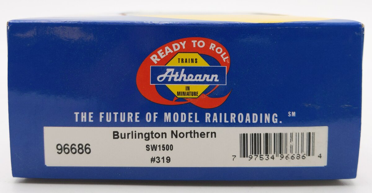 Athearn 96686 HO Burlington Northern RTR SW1500 Diesel Locomotive w/ DCC #319 MT/Box