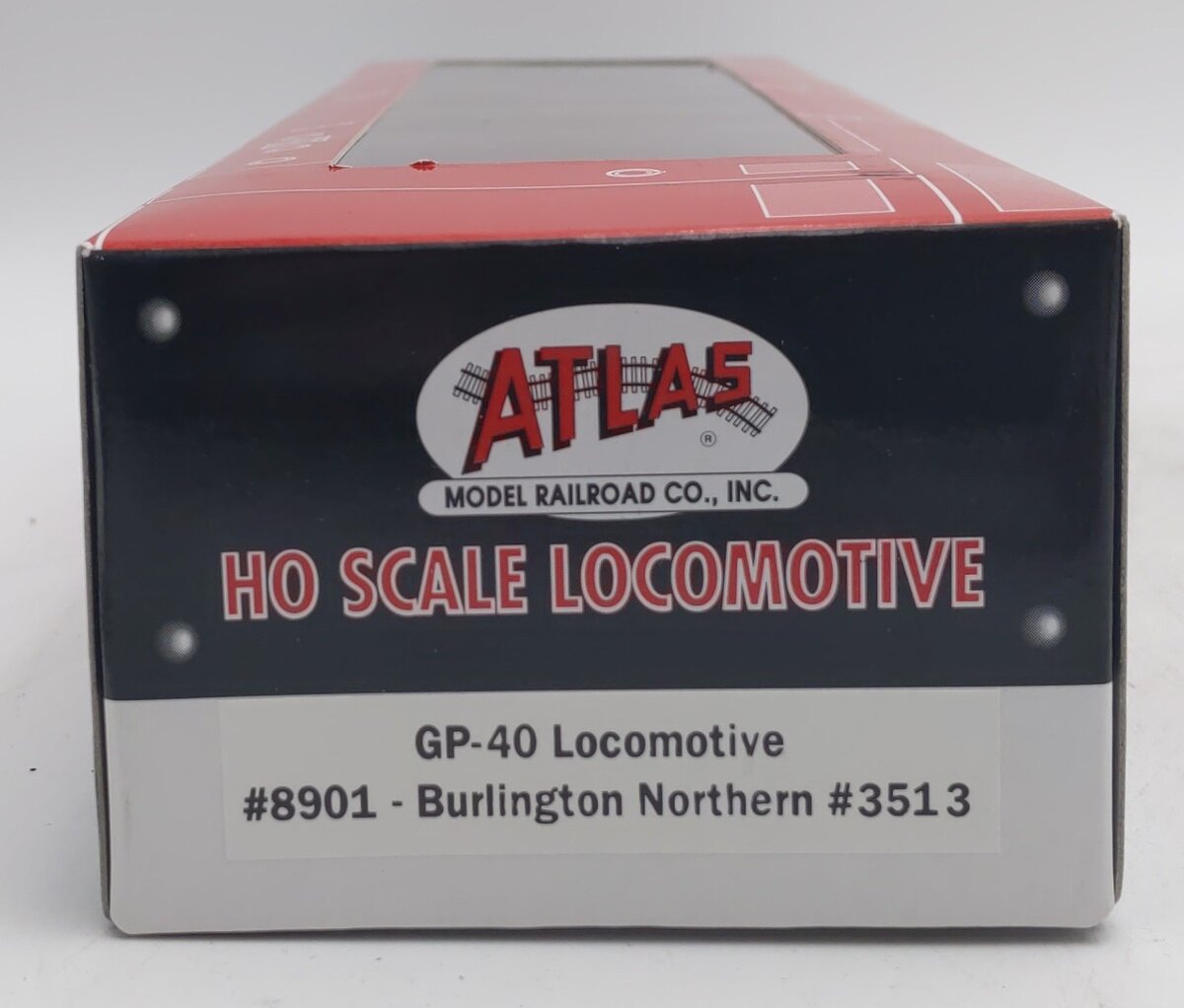 Atlas 8901 HO Scale Burlington Northern GP-40 Diesel Locomotive #3513 LN/Box