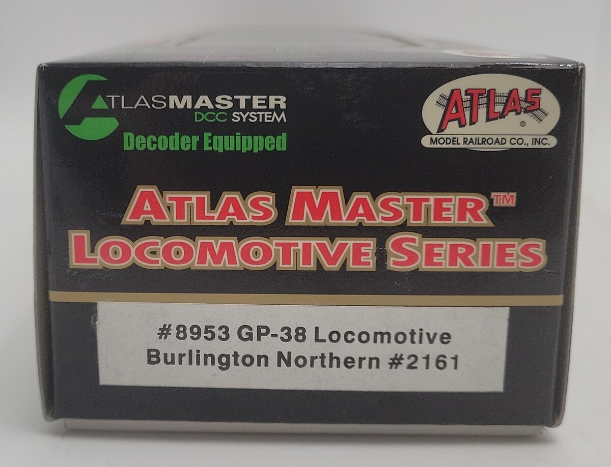 Atlas 8953 HO Burlington Northern GP-38 Locomotive #2161 EX/Box