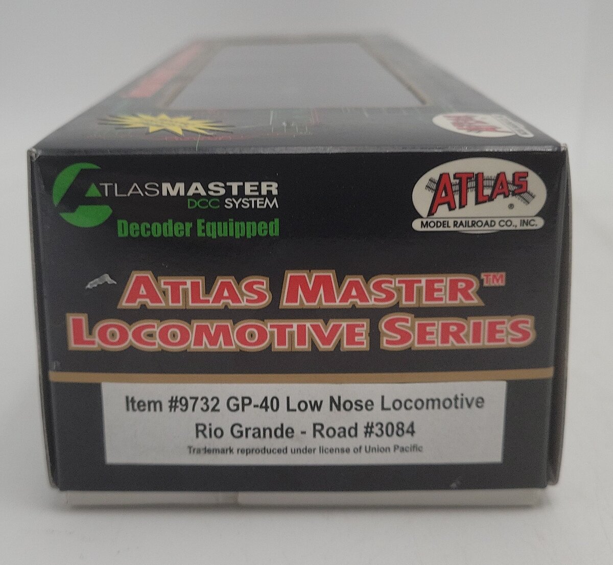 Atlas 9732 HO Scale Denver & Rio Grande Western GP-40 Low Nose Locomotive #3084 LN/Box
