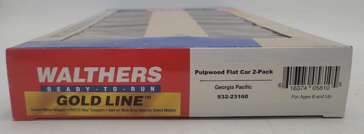 Walthers 932-23160 HO Scale GPSX Pulpwood Flatcar 2-Pack LN/Box