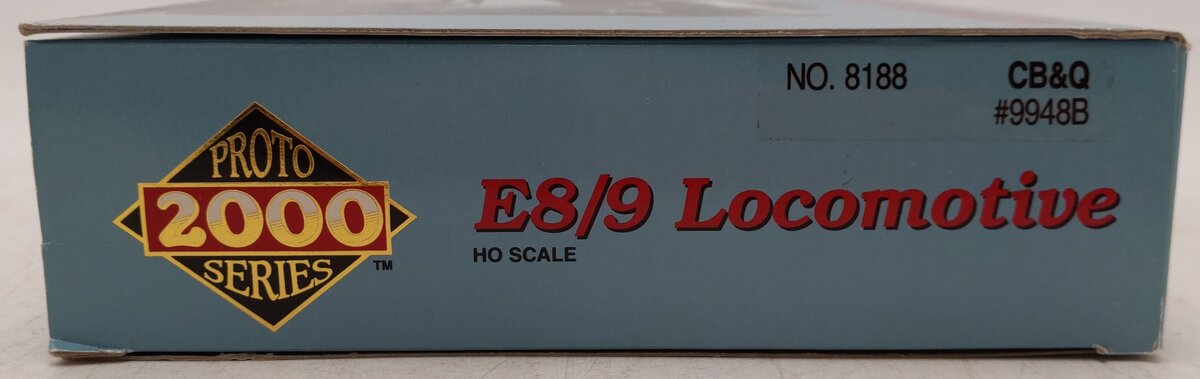 Proto 2000 8188 HO CB&Q E8/9 Diesel Locomotive #9948B EX/Box