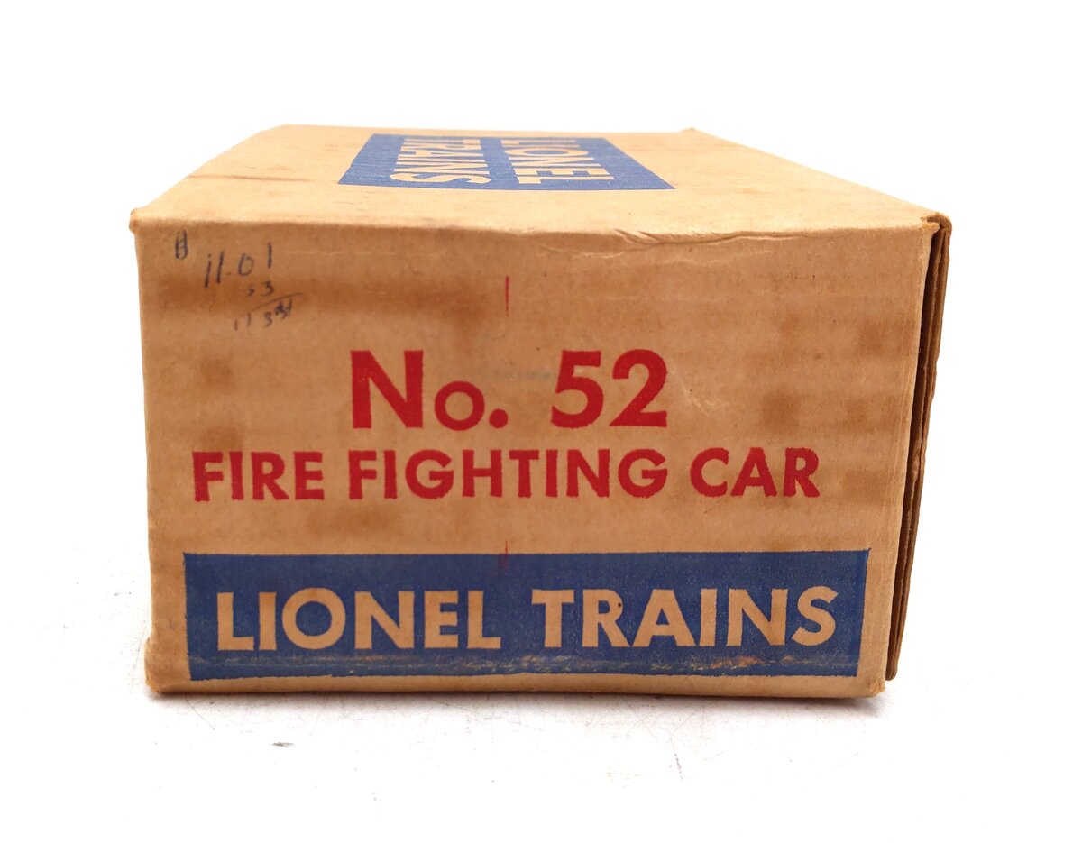 Lionel 52 Vintage O Motorized Fire Car VG/Box