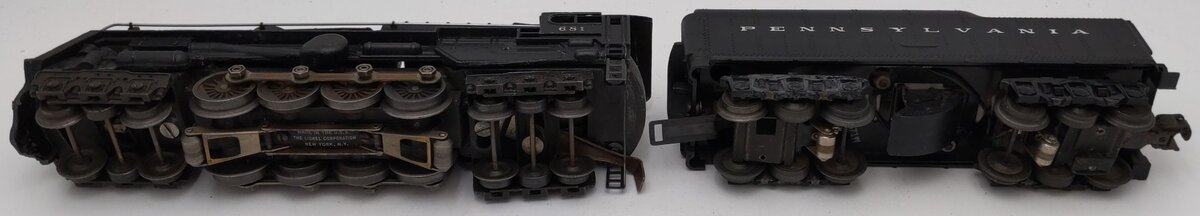 Lionel 681 Vintage O 6-8-6 Diecast S2 Steam Turbine Loco w/2671W Tender VG