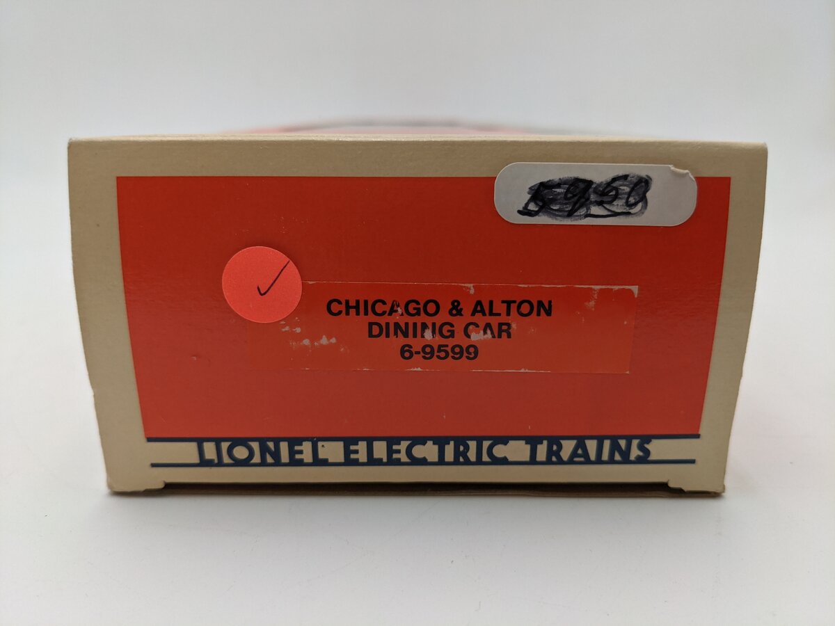 Lionel 6-9599 O Gauge Chicago & Alton "Bloomington" Dining Car VG/Box