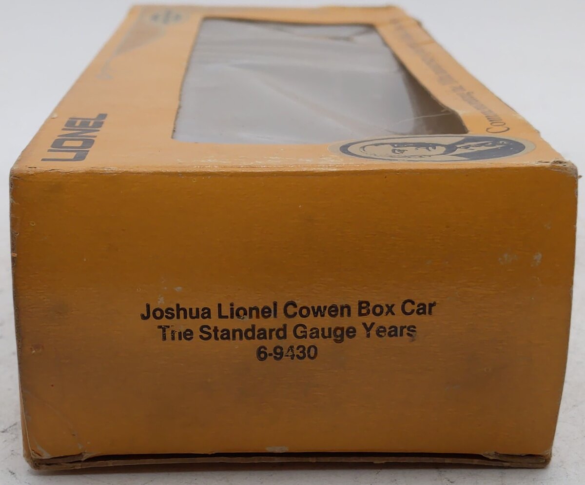 Lionel 6-9430 O Gauge Joshua Lionel Cowen The Standard Gauge Years Boxcar VG/Box