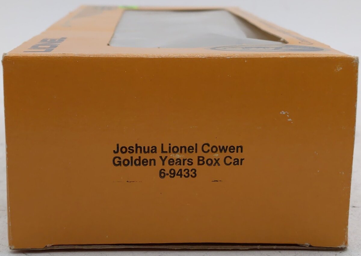 Lionel 6-9433 O Gauge Joshua Lionel Cowen Golden Years Boxcar LN/Box