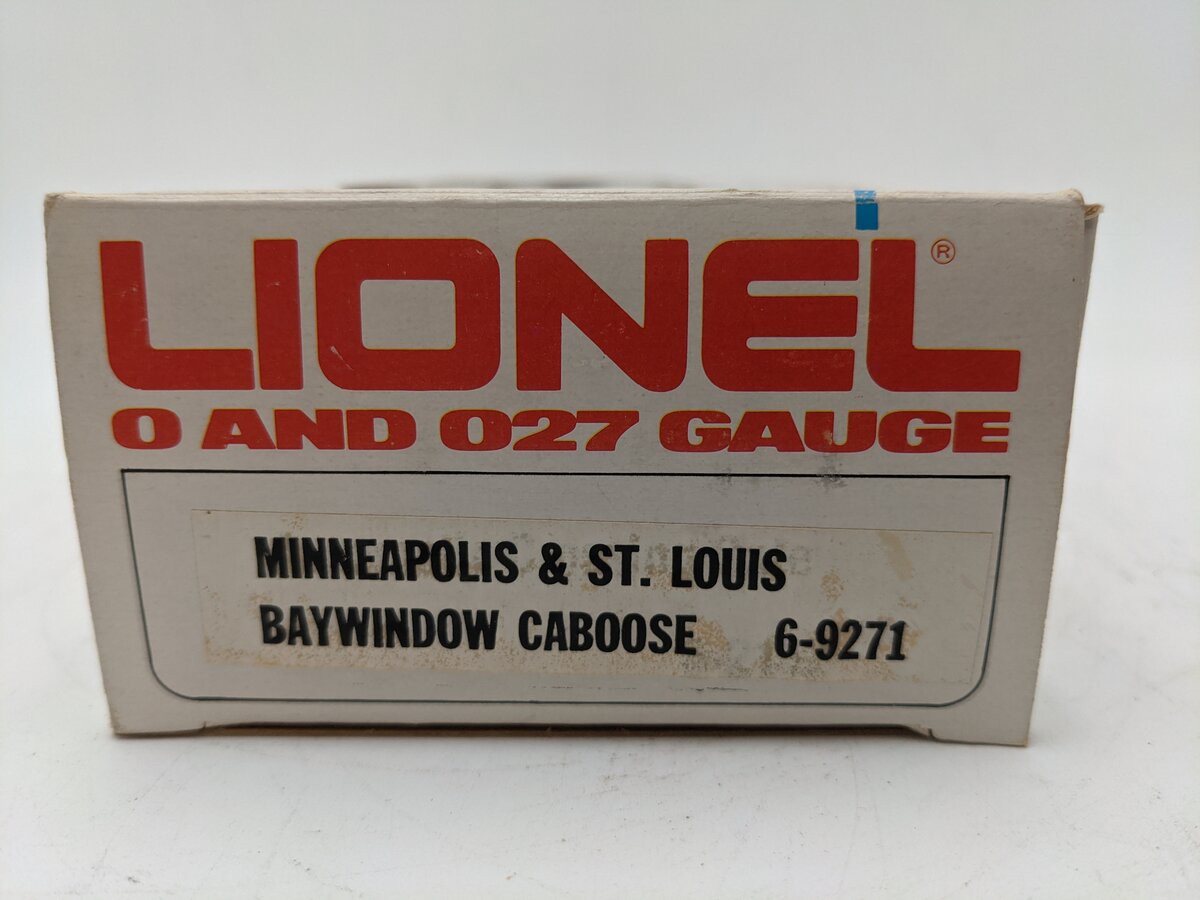 Lionel 6-9271 O Gauge Minneapolis & St. Louis Bay Window Lighted Caboose VG/Box