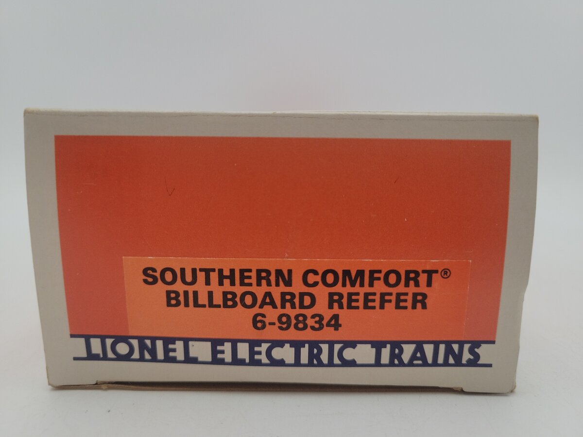 Lionel 6-9834 O Gauge Southern Comfort Billboard Reefer Car #9834 EX/Box