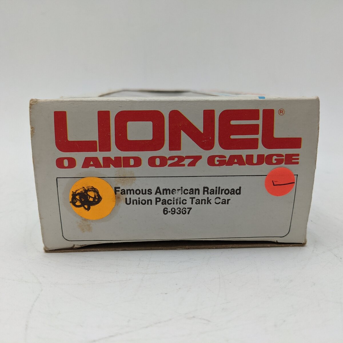Lionel 6-9367 O Gauge Union Pacific Single Dome Tank Car #9367 EX/Box