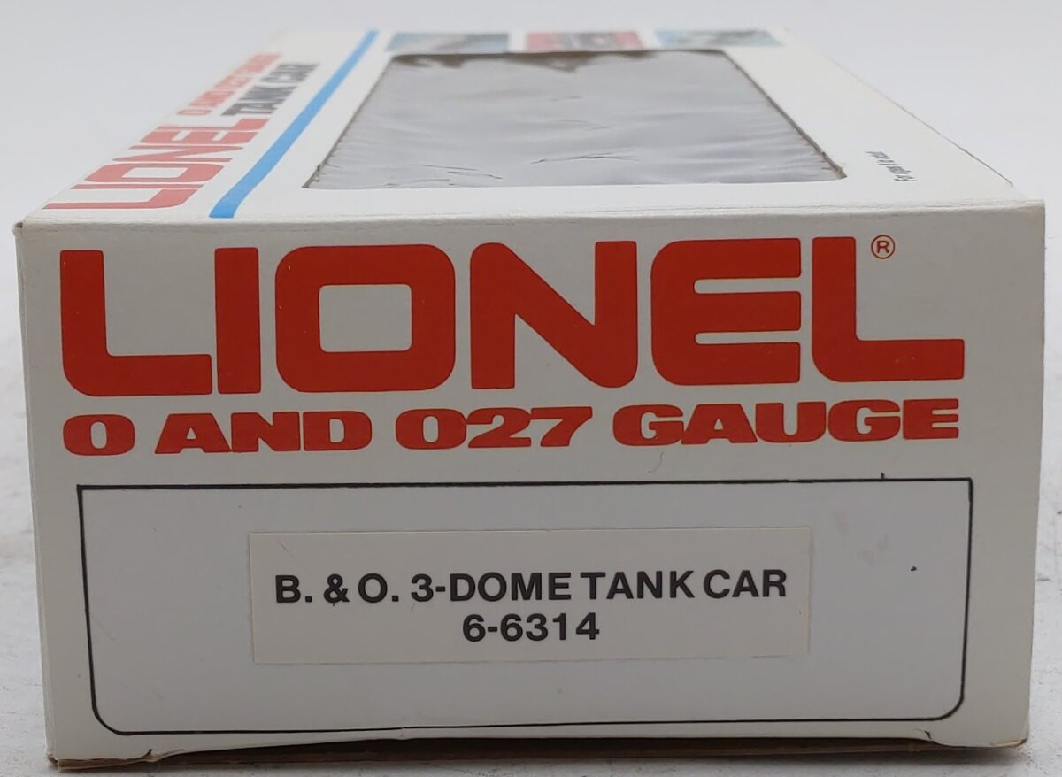 Lionel 6-6314 O Gauge Baltimore & Ohio Triple Dome Tank Car EX/Box