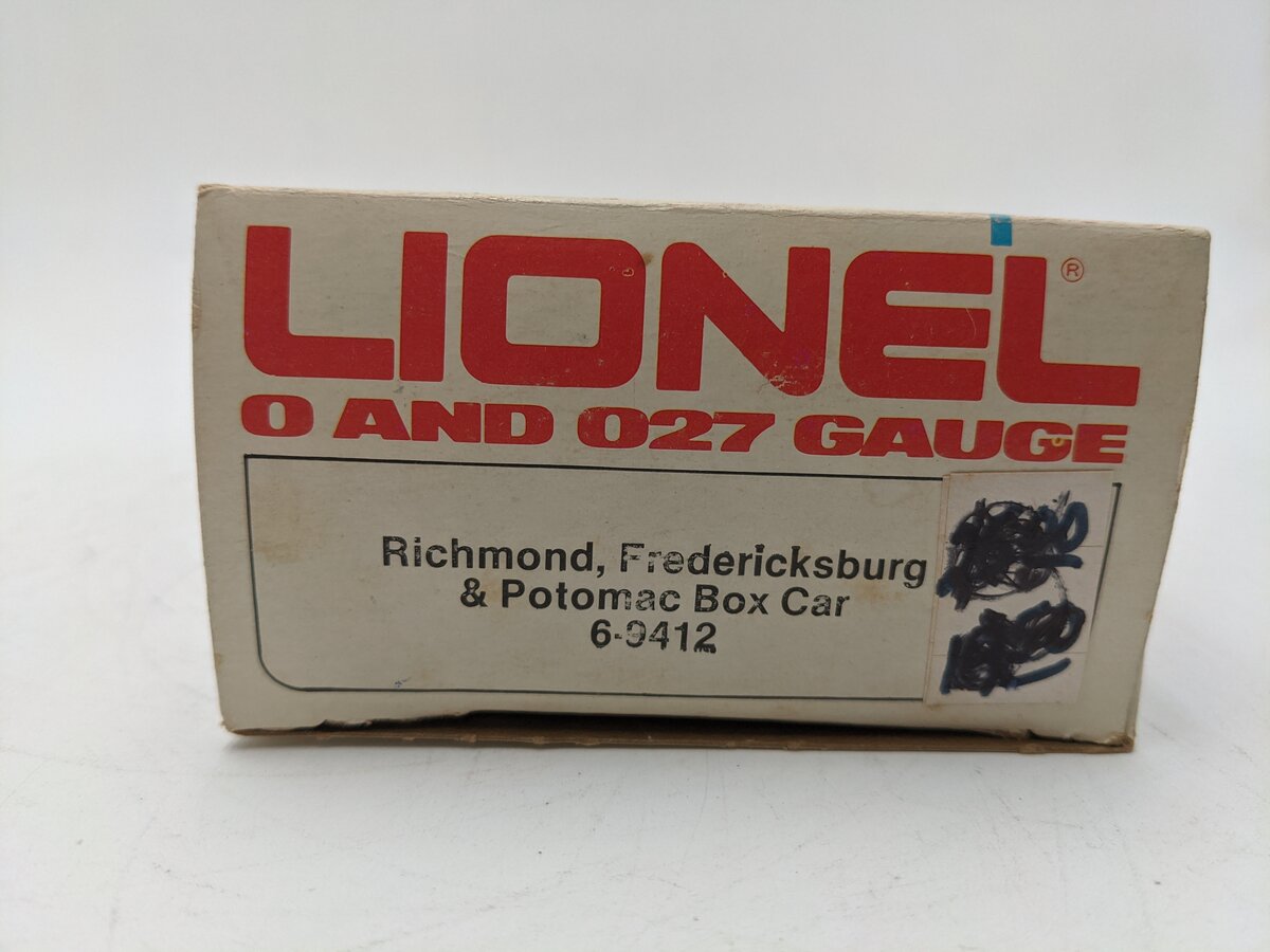 Lionel 6-9412 O Gauge Richmond Fredericksburg & Potomac Boxcar EX/Box