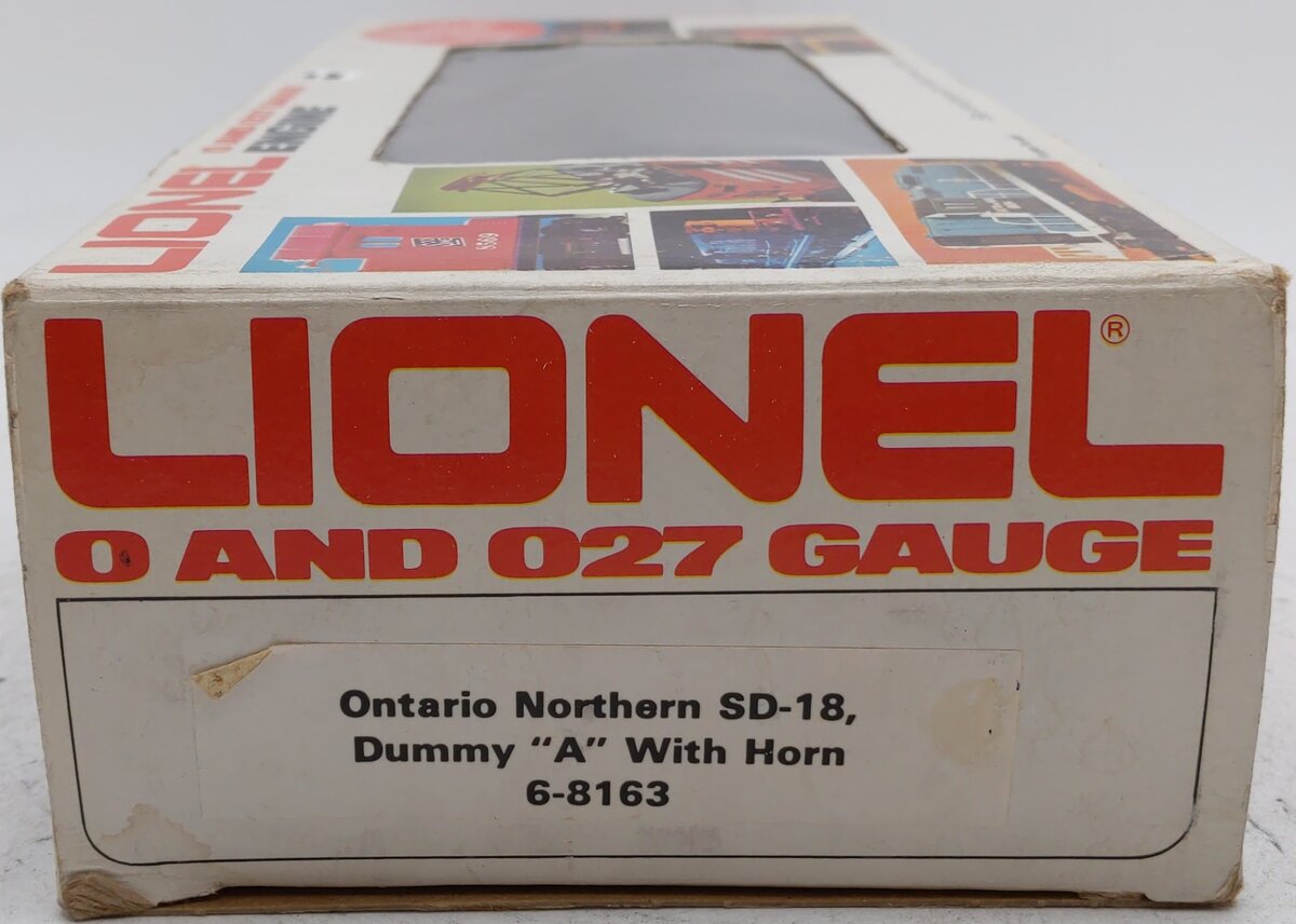 Lionel 6-8163 O Gauge Ontario Northland SD-18 Dummy Diesel Engine #8163 w/ Horn EX/Box