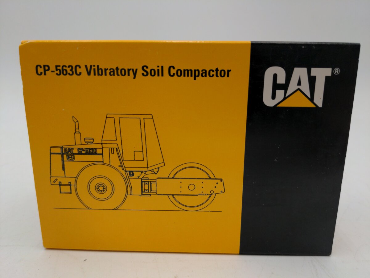 NZG 4013 1:50 Scale Diecast Cat CP-563C Vibratory Soil Compactor w/ Enclosed Cab EX/Box
