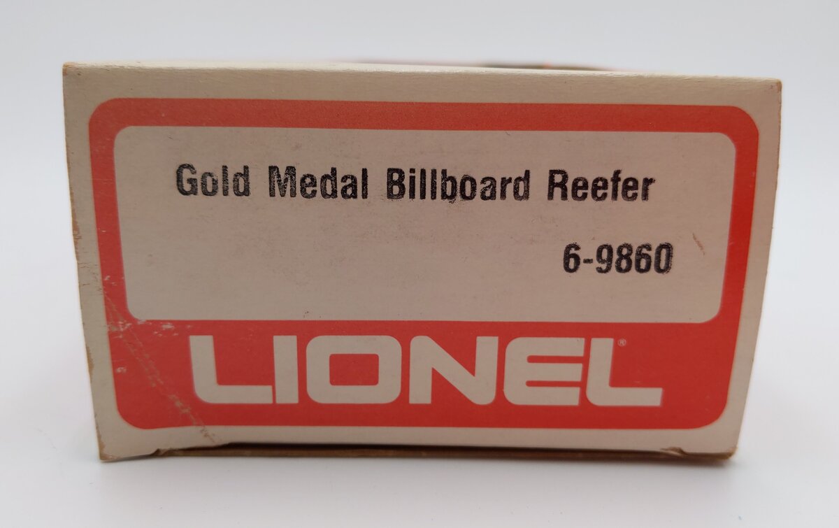 Lionel 6-9860 O Gauge Gold Medal Flour Billboard Reefer Car LN/Box