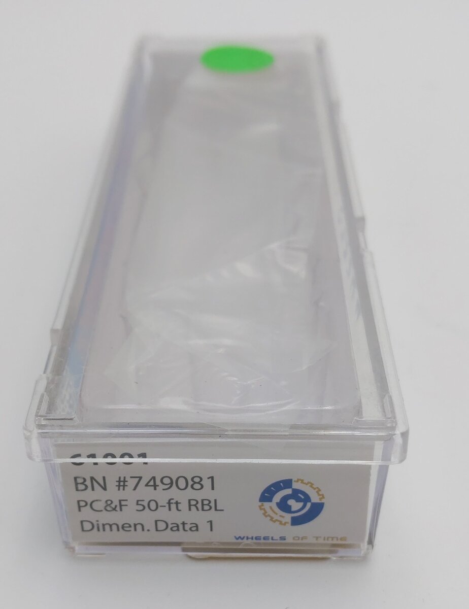Wheels of Time 61001 N 50' Burlington Northern Insulated Box Car #749081 LN/Box