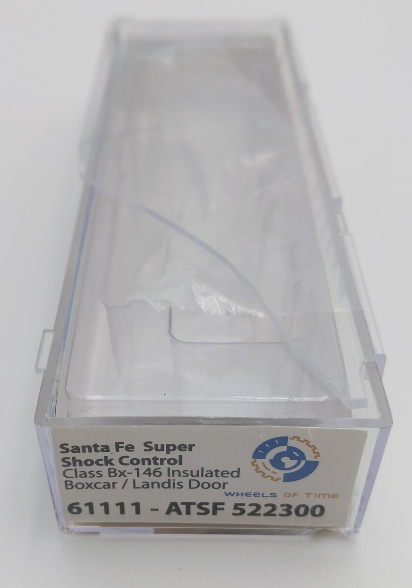 Wheels of Time 61111 N ATSF Shock Control Insulated Boxcar #522300 LN/Box