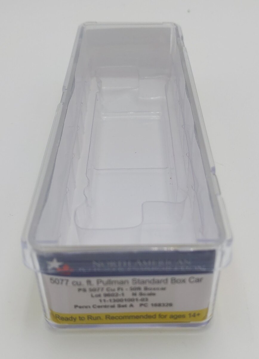 NARC 9602-1 N Scale Penn Central 5077 Pullman Standard Boxcar #168326 LN/Box