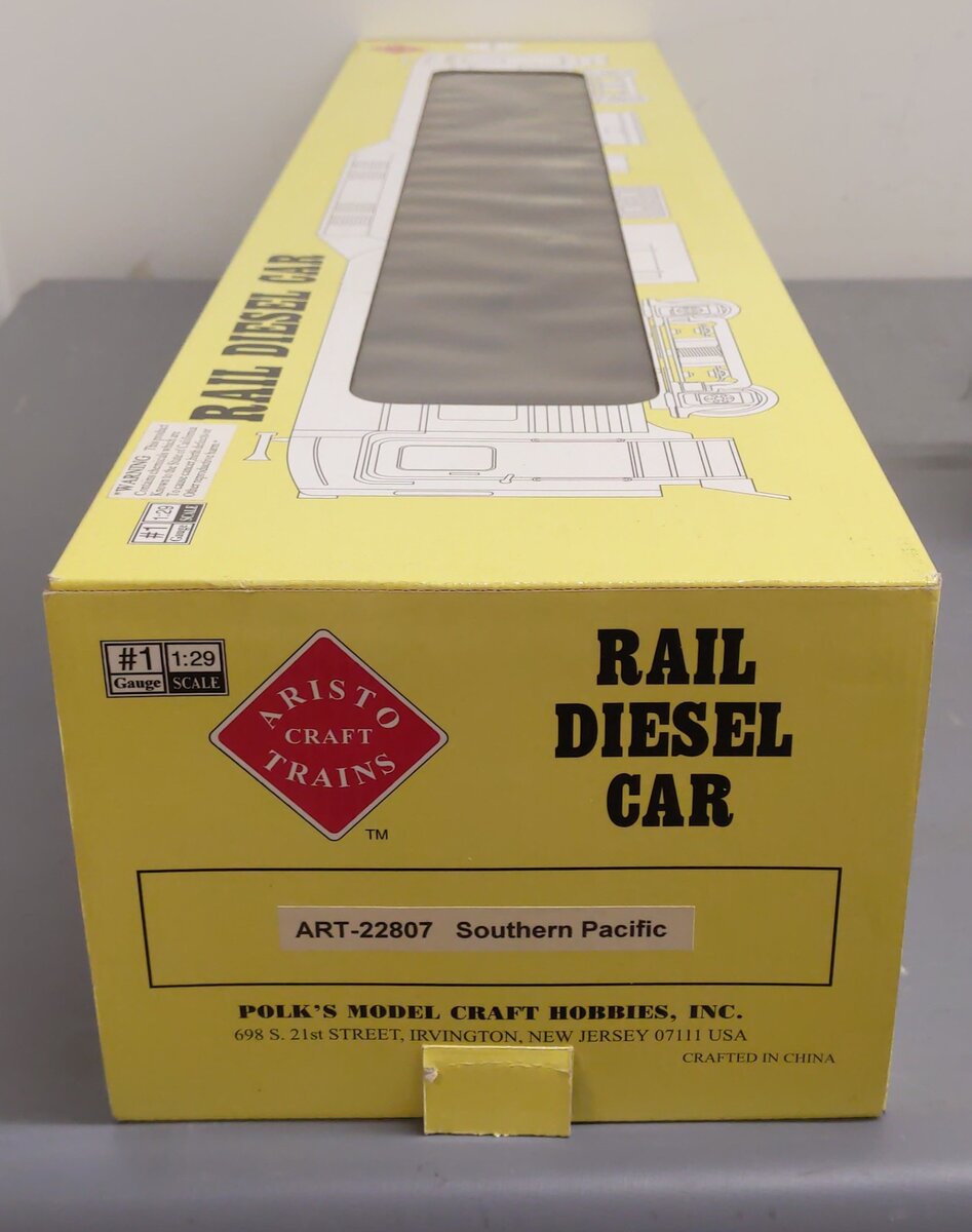Aristo-Craft 22807 G Scale Southern Pacific Rail Diesel Car #SP-10 EX/Box