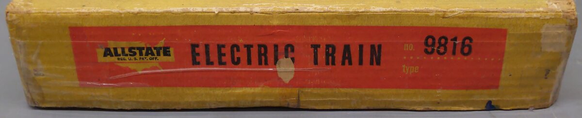 Allstate 9816 Vintage O Gauge Steam Locomotive Freight Set/Box
