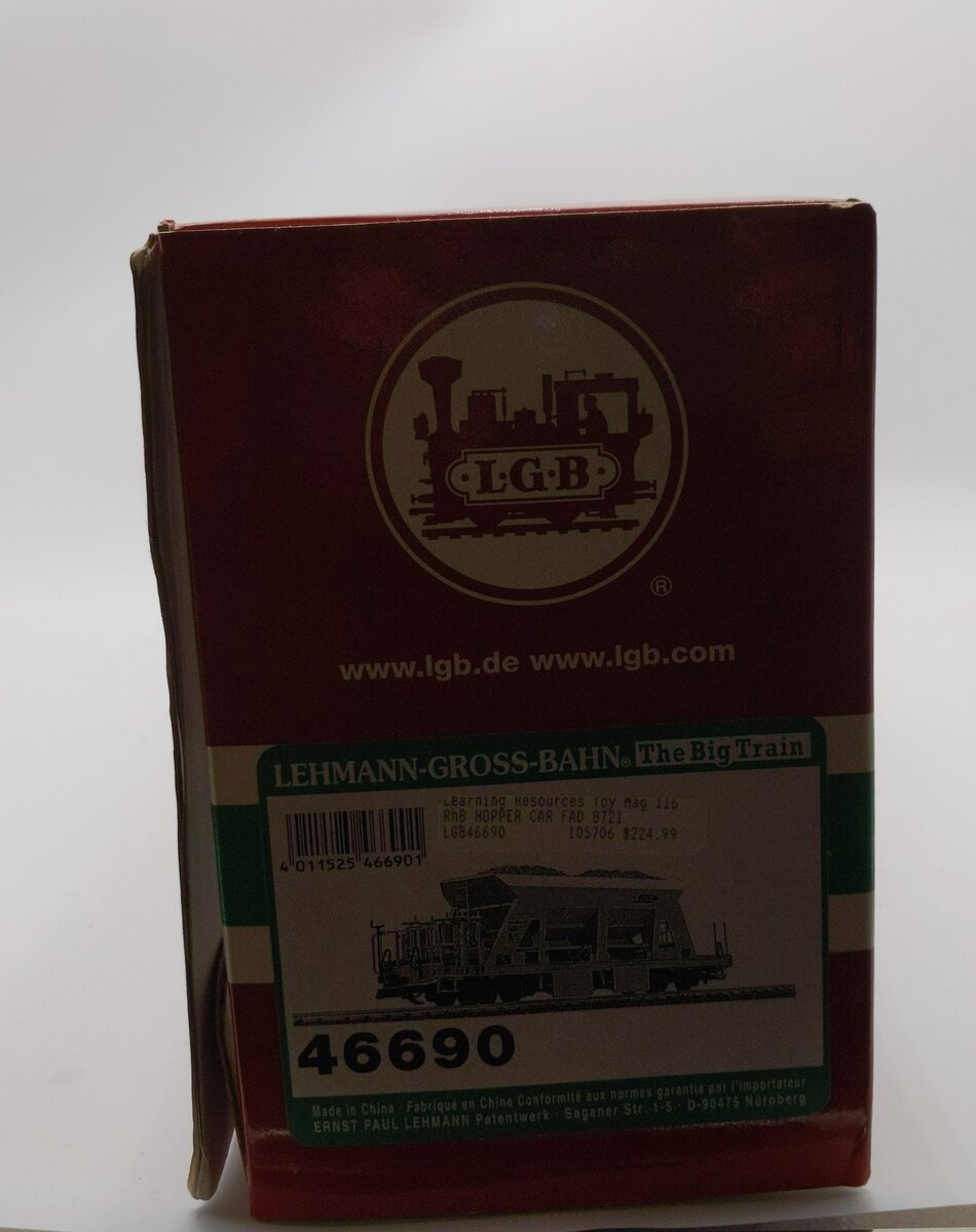 LGB 46690 RhB Self Unloading Car LN/Box