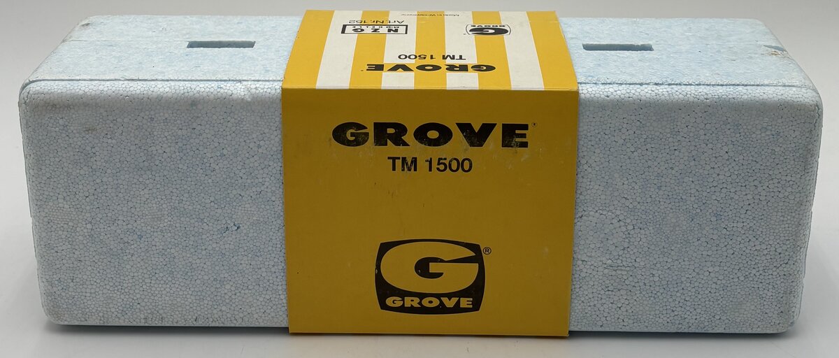 NZG 152 1:55 Scale Yellow Model TM 1500 Diecast Extendable Boom Crane W/Emblem LN/Box