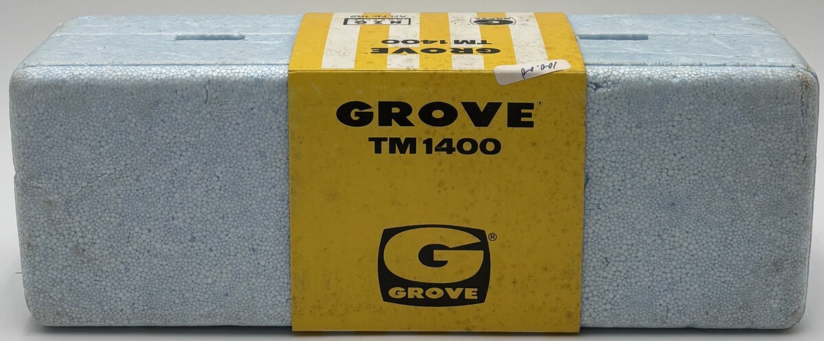 NZG 152 1:55 Scale Yellow Model TM 1400 Die-Cast Extendable Boom Crane W/Emblem LN/Box