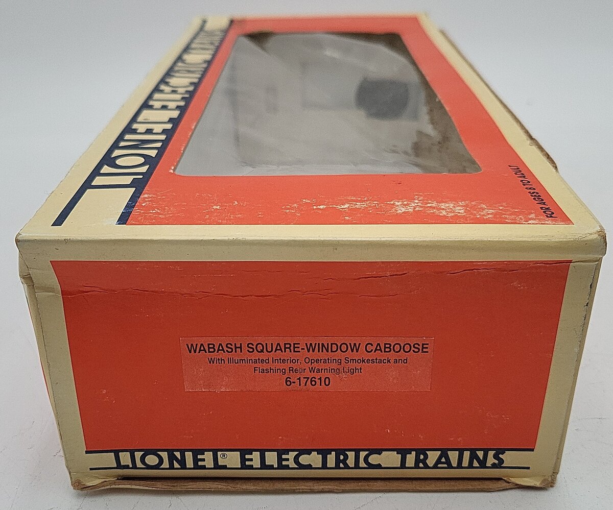Lionel 6-17610 O Gauge Wabash Steelside Smoking Caboose #17610 EX/Box