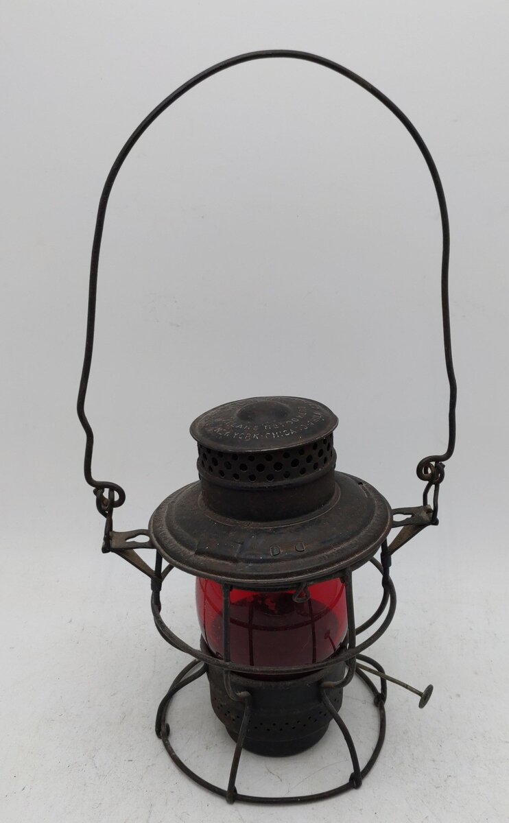 The Adams & Westlake Co ADLake No. 200 Kero Red Glass Lantern VG