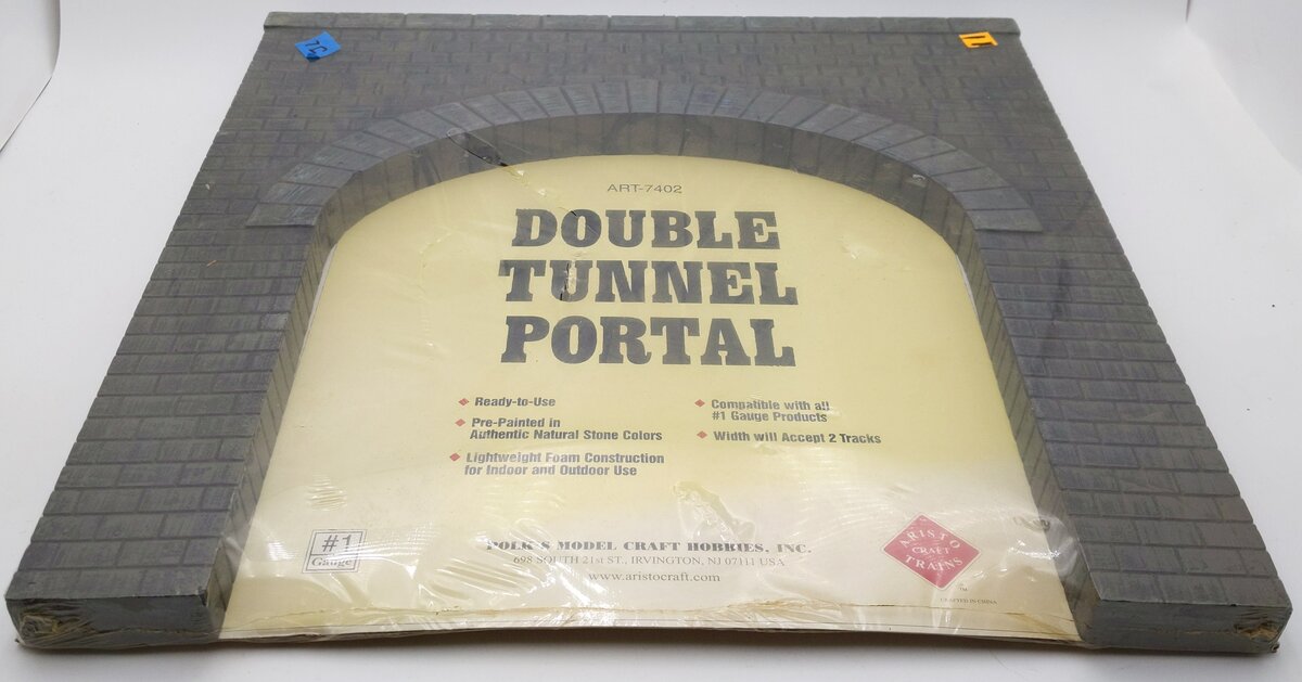 Aristo-Craft 7402 G Scale Double Tunnel Portal LN/Box