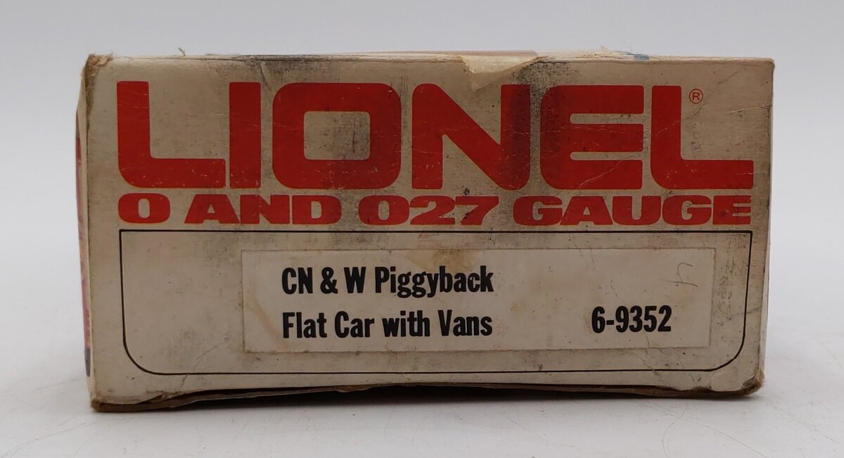 Lionel 6-9352 O Gauge Chicago & Northwestern Piggyback Flatcar w/Trailers VG/Box