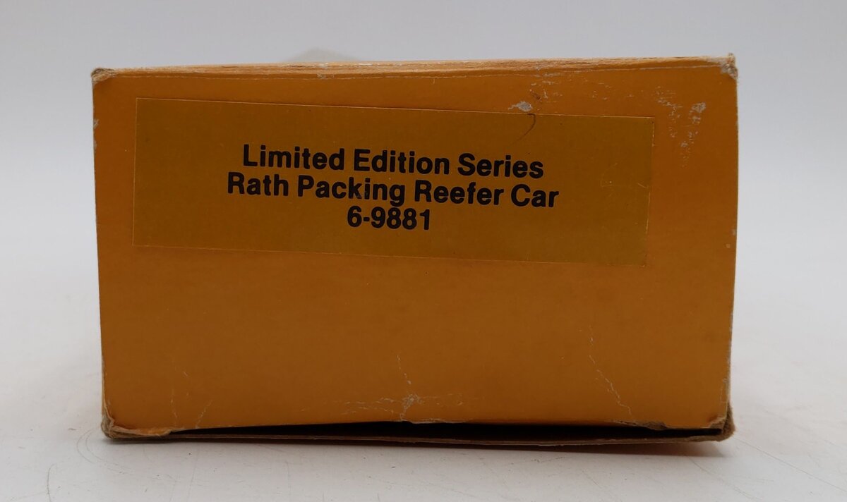 Lionel 6-9881 O Gauge Rath Packing Refrigerator Car VG/Box