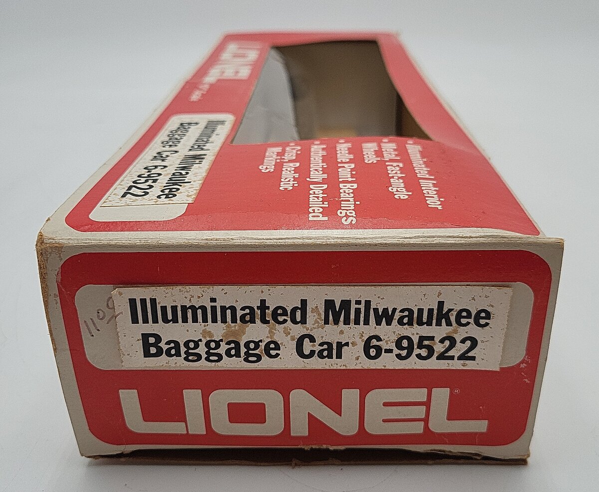 Lionel 6-9522 O Gauge Milwaukee Road Baggage Car #9522 VG/Box