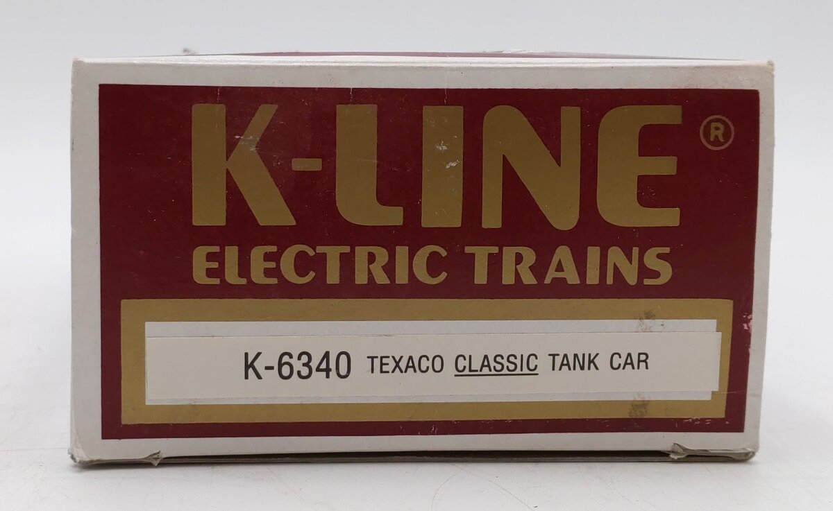 K-Line K-6340 O Texaco Single Dome Classic Tank Car VG/Box