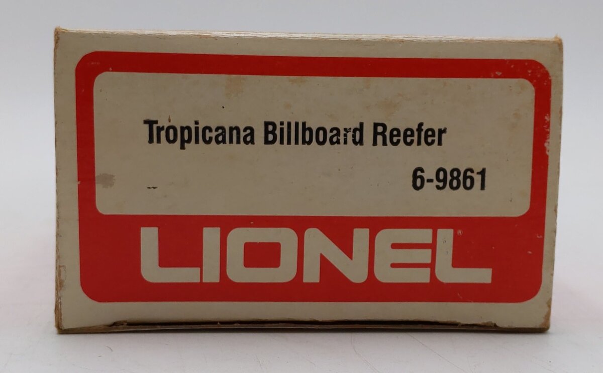 Lionel 6-9861 O Gauge Tropicana Billboard Reefer Car EX/Box