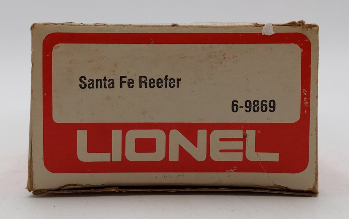 Lionel 6-9869 O Gauge Santa Fe Reefer Car EX/Box