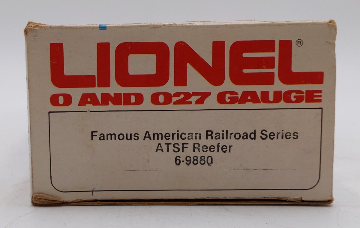 Lionel 6-9880 O Gauge AT&SF Famous American Railroad Refrigerator Car VG/Box