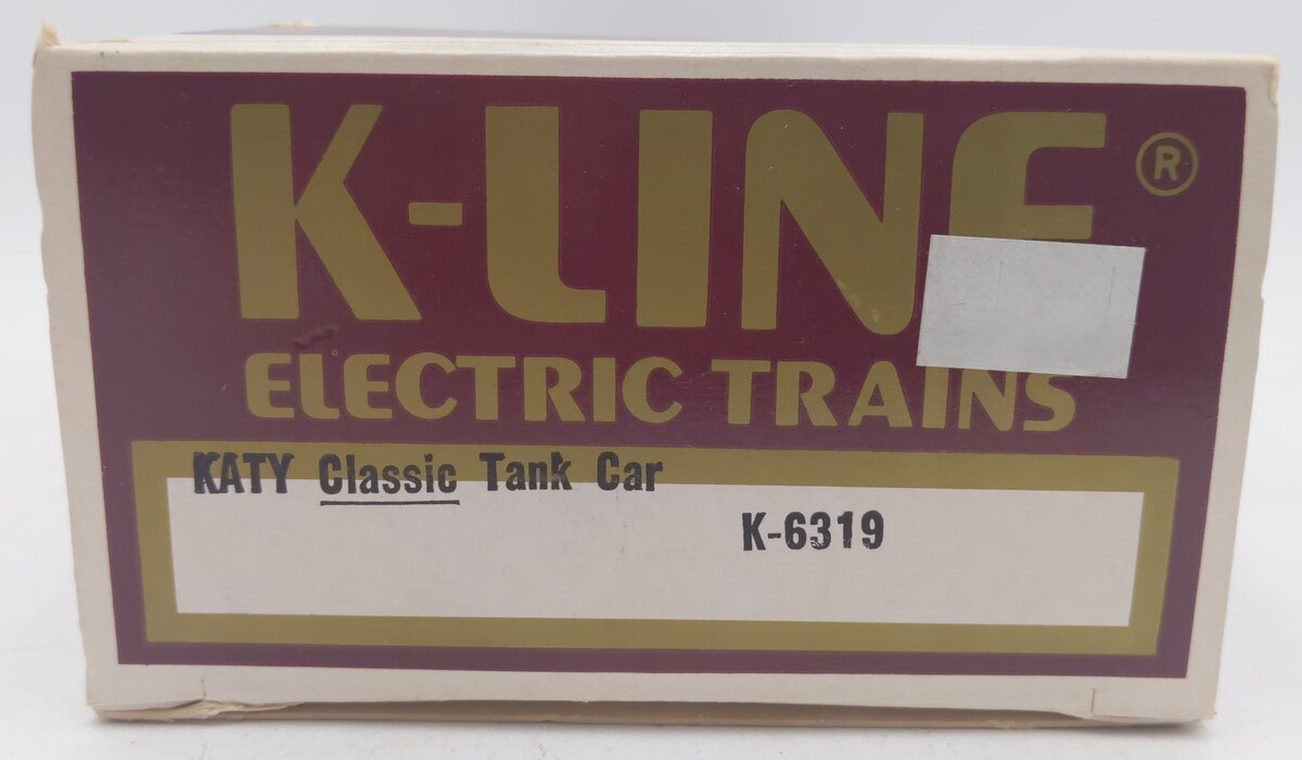 K-Line K6319 O Gauge KATY Classic Single Dome Tank Car EX/Box