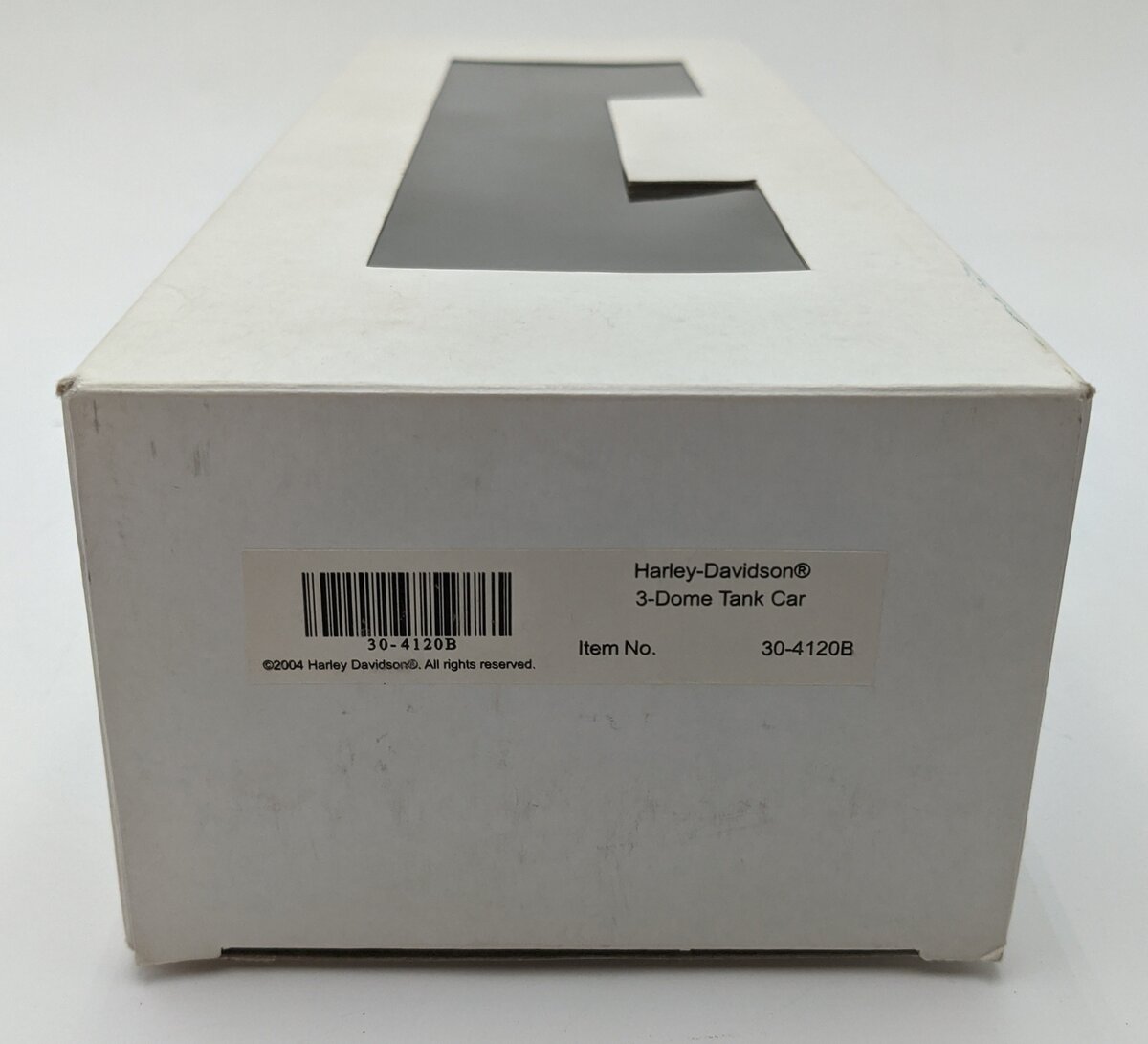 MTH 30-4120B O Gauge Harley Davidson 3-Dome Tank Car EX/Box